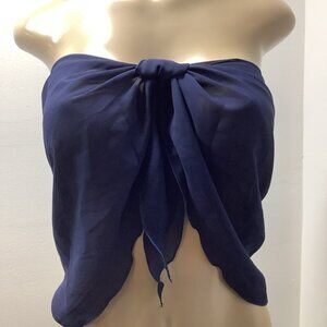 Zuliana Blue Top/Sarongs/Cover Up Made in USA. New With Tags